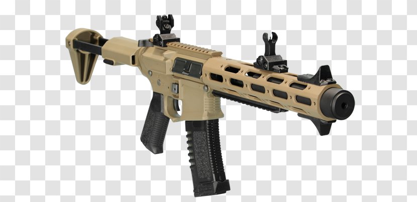 M4 Carbine Airsoft Guns Close Quarters Combat AAC Honey Badger - Silhouette - Amoeba Transparent PNG