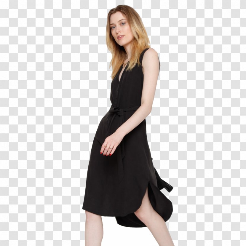Little Black Dress Clothing Blouse Top - Flower Transparent PNG