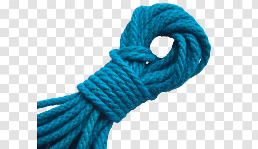 Rope Wool Turquoise - Hemp Transparent PNG