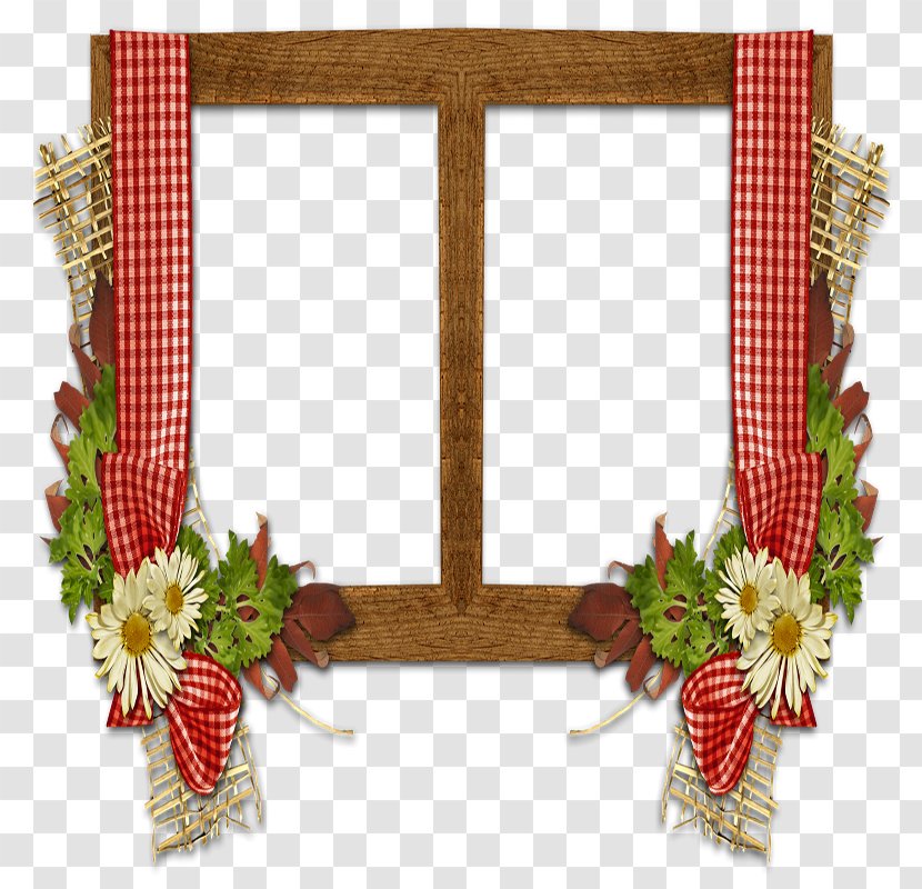 Christmas Ornament Floral Design Picture Frames - Bs Transparent PNG