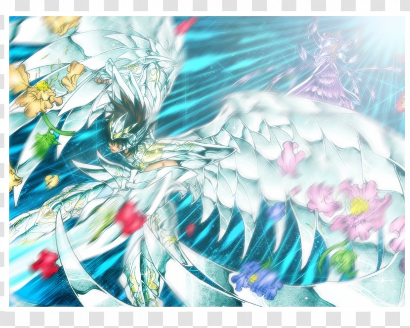 Pegasus Tenma Seiya Painting Art - Flower Transparent PNG