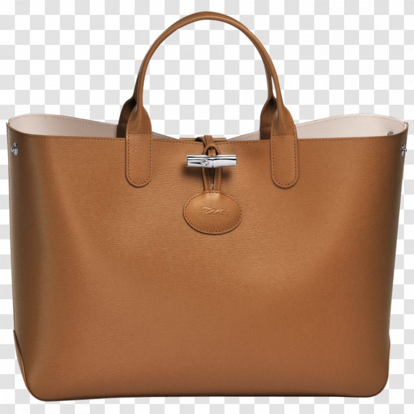 Handbag Tote Bag Leather Longchamp - Brown Transparent PNG