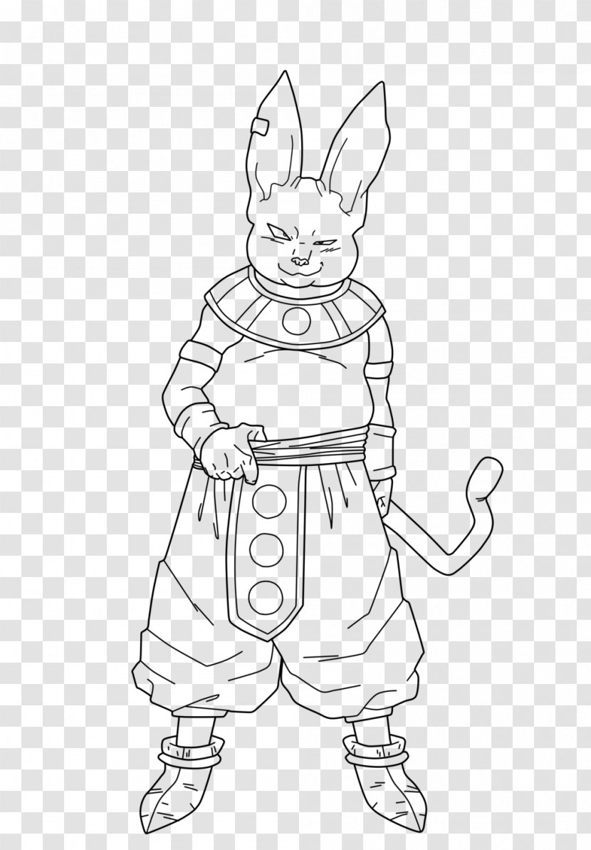 Rabbit Easter Bunny Hare Line Art Drawing Transparent PNG