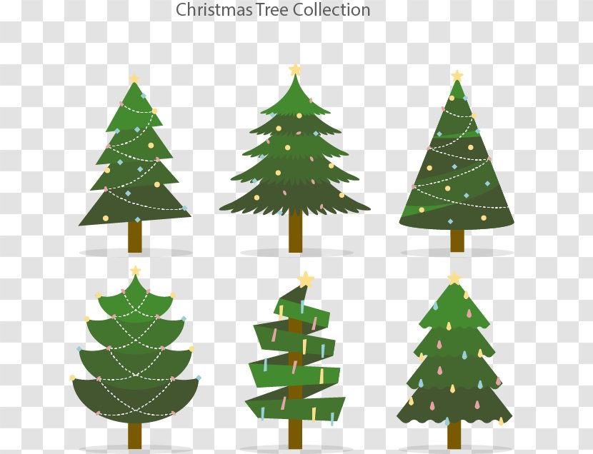 Christmas Tree Santa Claus Ornament - Village - Flat Transparent PNG