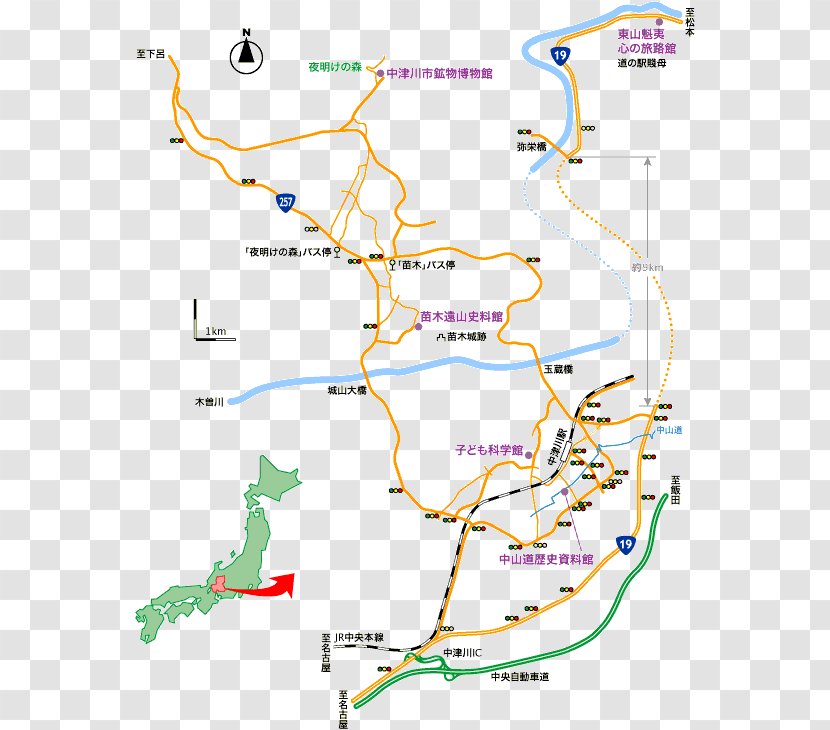 Nakatsugawa Interchange ヒガシヤマカイイココロノタビジカン Naegi Toyama Memorial Museum Car ナカツガワシナカセンドウレキシシリョウカン - Science Transparent PNG