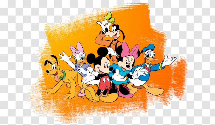 Mickey Mouse Minnie Donald Duck Daisy Goofy - Yellow - Carrossel Encantado Transparent PNG