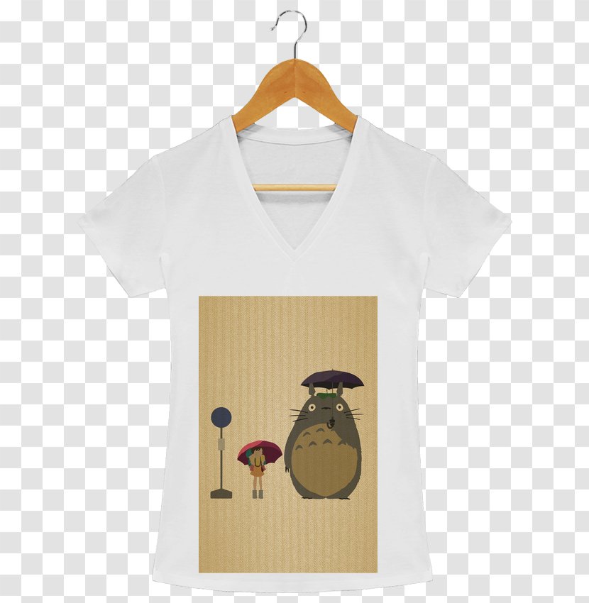 T-shirt Sleeve Clothing Collar Outerwear - Totoro Transparent PNG