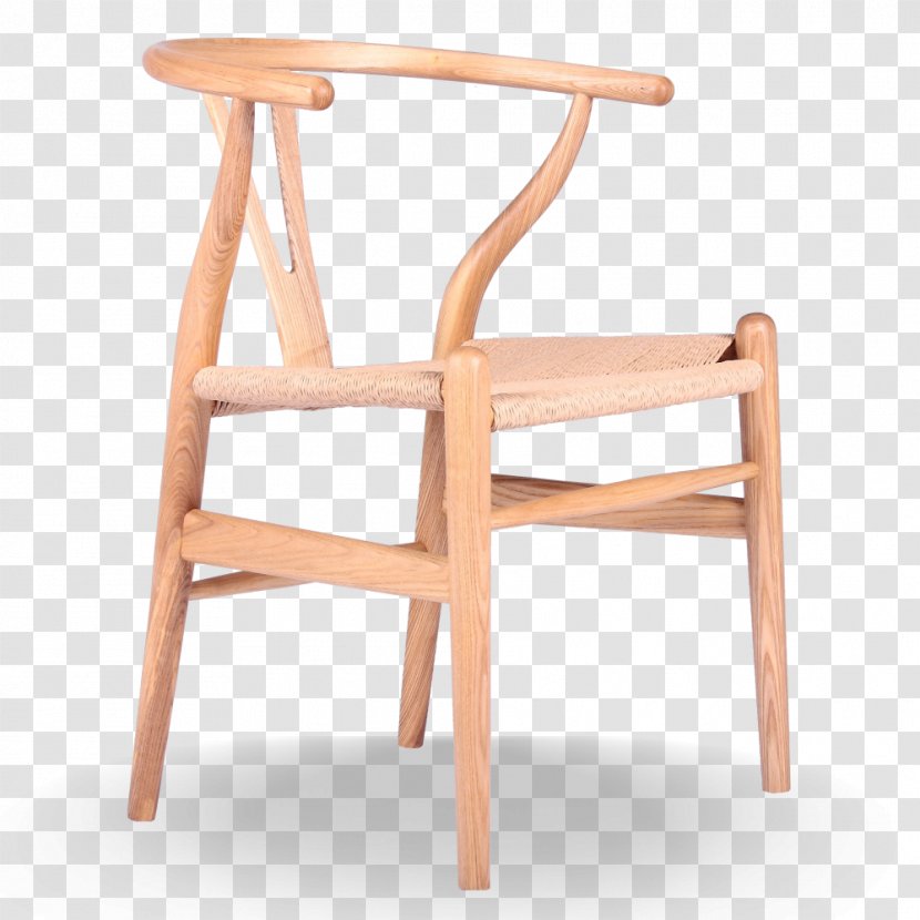 Wegner Wishbone Chair Egg Wood - Fauteuil - Hans Transparent PNG
