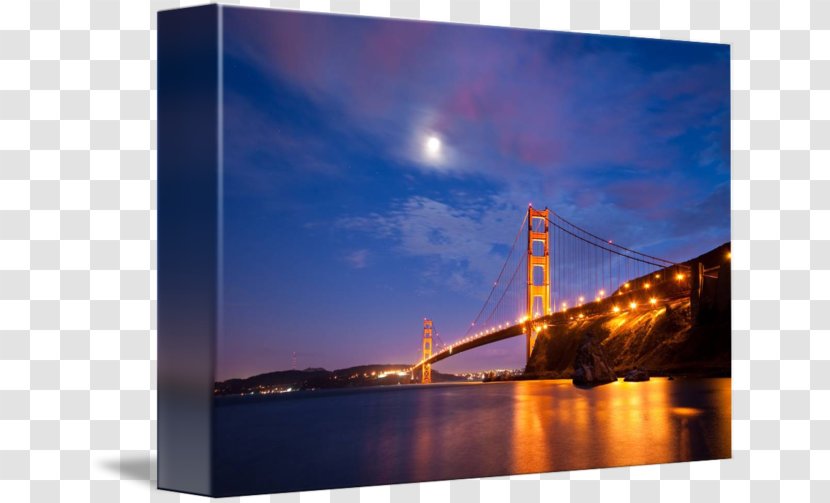 Golden Gate Bridge San Francisco Bay Supper Evening - Fixed Link Transparent PNG