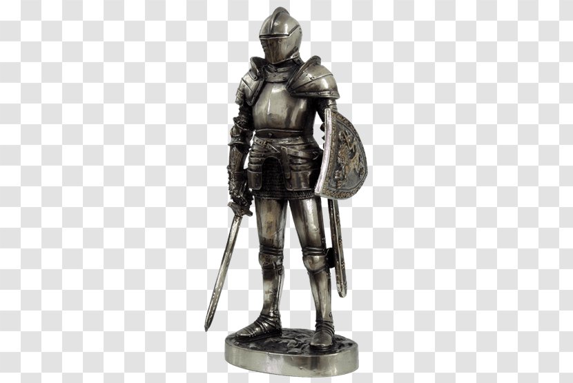 Plate Armour Middle Ages Knight Figurine Statue - Swordsmanship Transparent PNG
