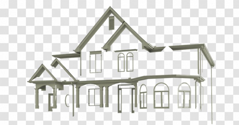 Metal Roof House Facade Design - Victorian Farmhouse Exterior Transparent PNG