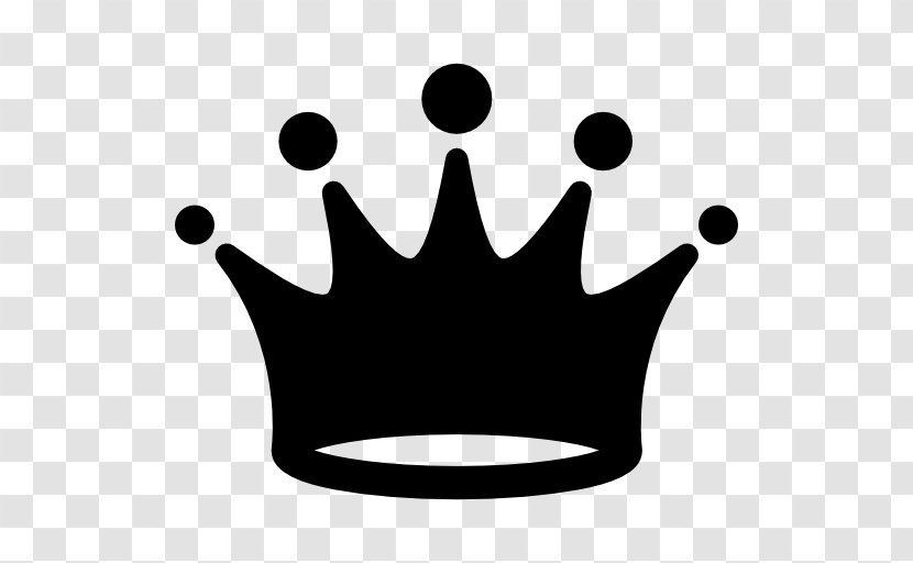 Crown Icon - Autocad Dxf - Black And White Transparent PNG