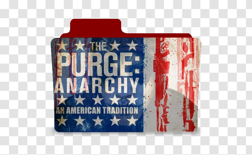 The Purge Anarchy Movie Poster 24Inx36In 24x36 Flag Rectangle Cobalt Blue Transparent PNG