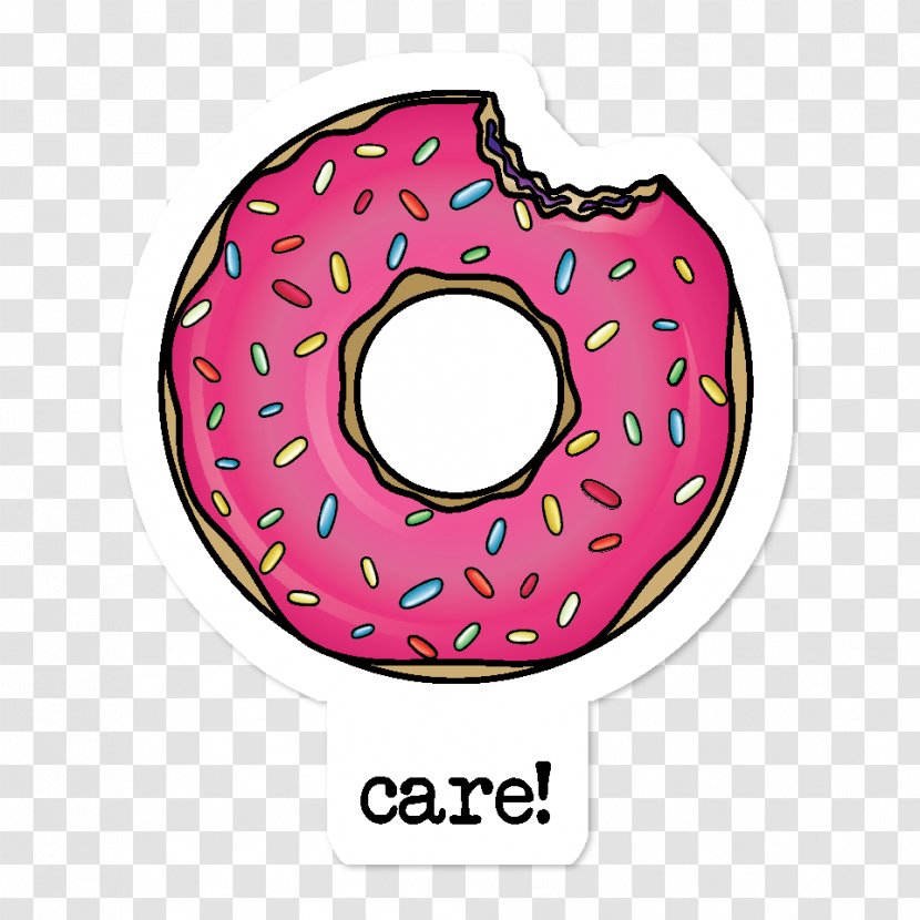 Donuts Sticker Adhesive Redbubble - Emoticon - Clipart Transparent PNG