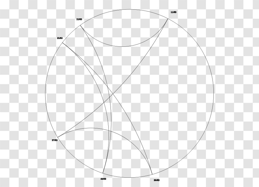 Circle White Point Angle - Line Art Transparent PNG
