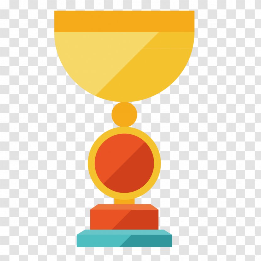 Trophy Award Flat Design Icon - Drinkware - Awards Transparent PNG