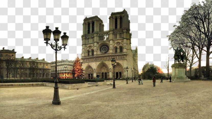 Notre-Dame De Paris Eiffel Tower Arc Triomphe Gothic Architecture Wallpaper - Notredame - Paris, France Notre Dame Ten Transparent PNG