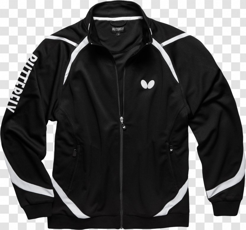 Tracksuit Ping Pong Petrocheilos George Butterfly Table - Black Jacket Transparent PNG
