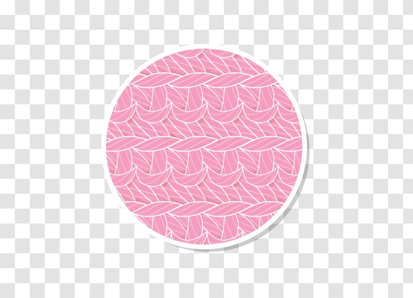 Pink M Circle - Crochet Hook Transparent PNG