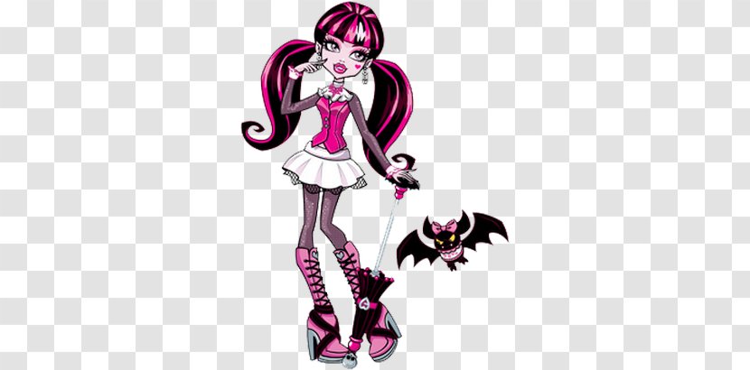 Monster High Draculaura Doll Ghoul Frankie Stein - Watercolor Transparent PNG