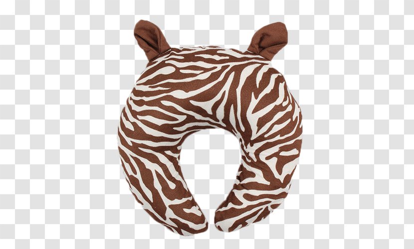Zebra Pillow Icon - Horse Like Mammal - Brown U-pillow Transparent PNG