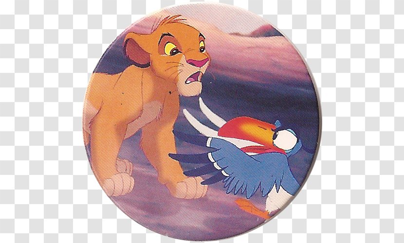 Lion Simba Zazu Milk Caps Panini Group - Mammal - King Transparent PNG