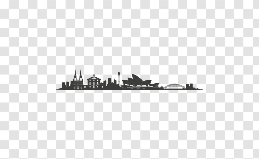 City Of Sydney Skyline Silhouette - Vexel Transparent PNG