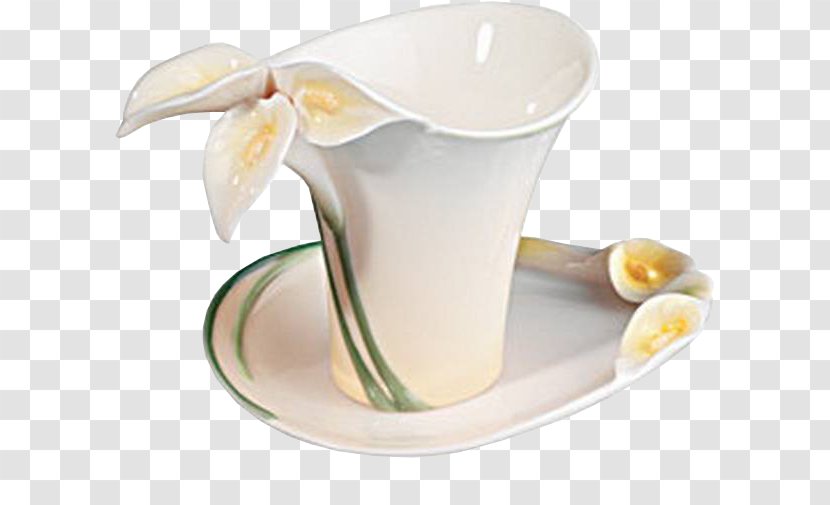 Porcelain Glass Saucer Vase Ceramic - Tableware Transparent PNG