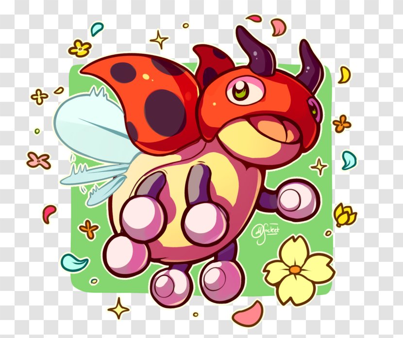 Línia Evolutiva De Ledyba Ledian Pokémon - Invertebrate - Pokemon Transparent PNG