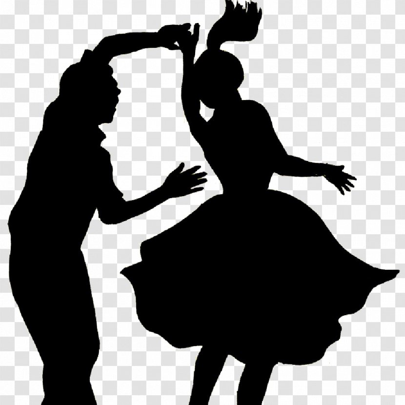 Plough And Harrow Dance Rock Roll Jive - Silhouette - Square Transparent PNG