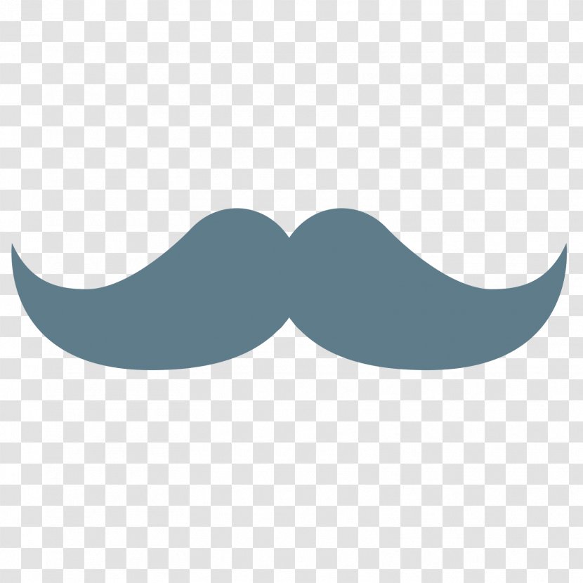 Logo Teal Font - Aqua - Mustache Transparent PNG