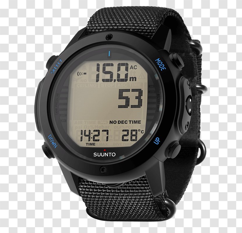 Suunto D6i Novo Zulu Dive Computers Oy Underwater Diving - Watch Transparent PNG