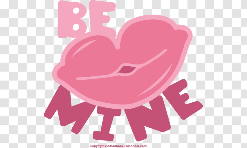 Heart Valentine's Day Lip Clip Art - Watercolor Transparent PNG