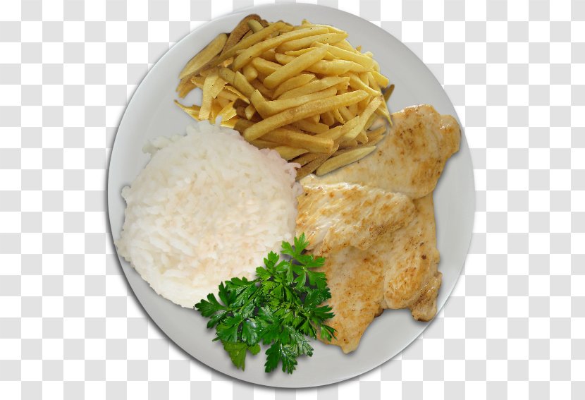 French Fries Chicken And Chips Fried Fish Dish - Comercial - Prato Feito Transparent PNG