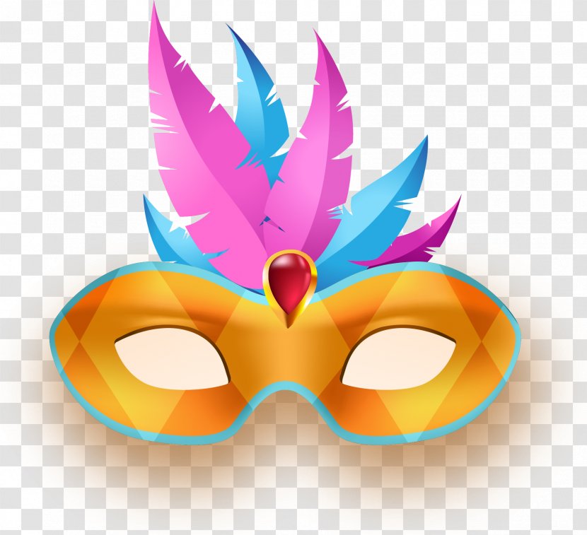 Carnival Of Venice Paper Mask - Masque - Exquisite Dance Transparent PNG