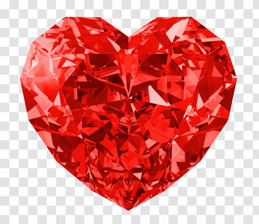Red Diamonds Heart Clip Art - Hyderabad Transparent PNG