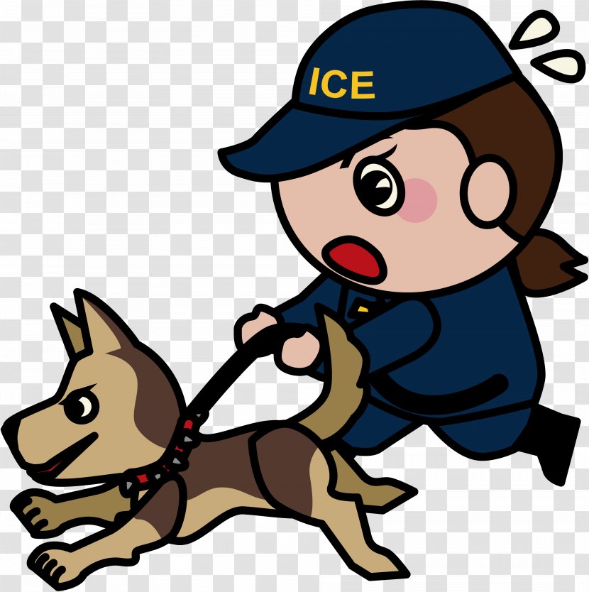 Police Dog Illustration Image - Cartoon Transparent PNG