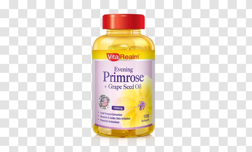 Grape Seed Oil Dietary Supplement Common Evening-primrose - Eveningprimrose Transparent PNG