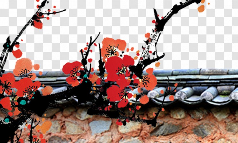 Cherry Blossom Book Clip Art - Tree - Plum Wall Transparent PNG