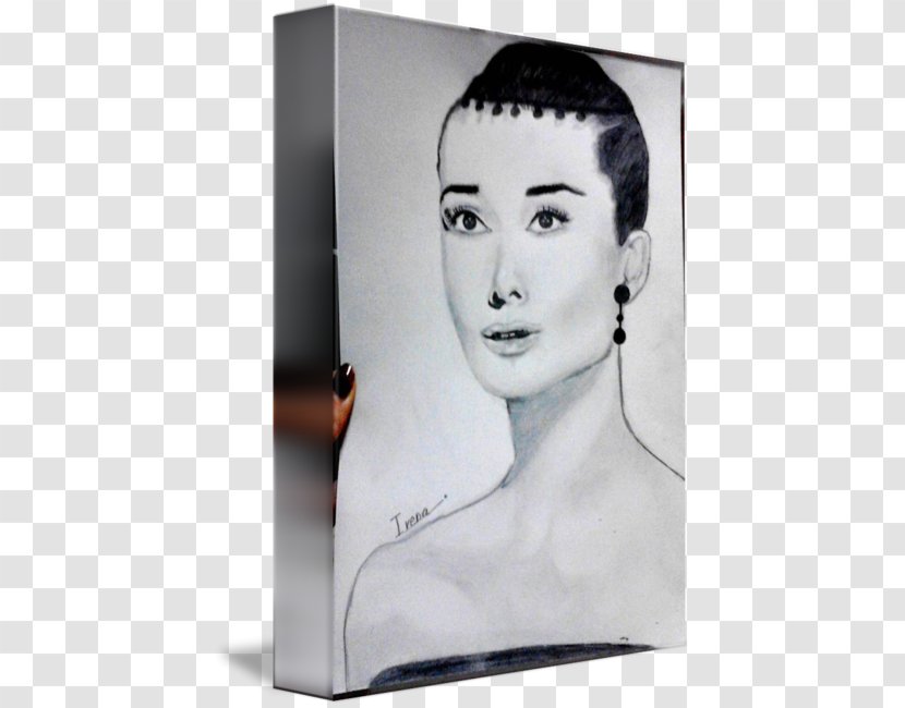 Portrait Eyebrow White - Audrey Hepburn Transparent PNG