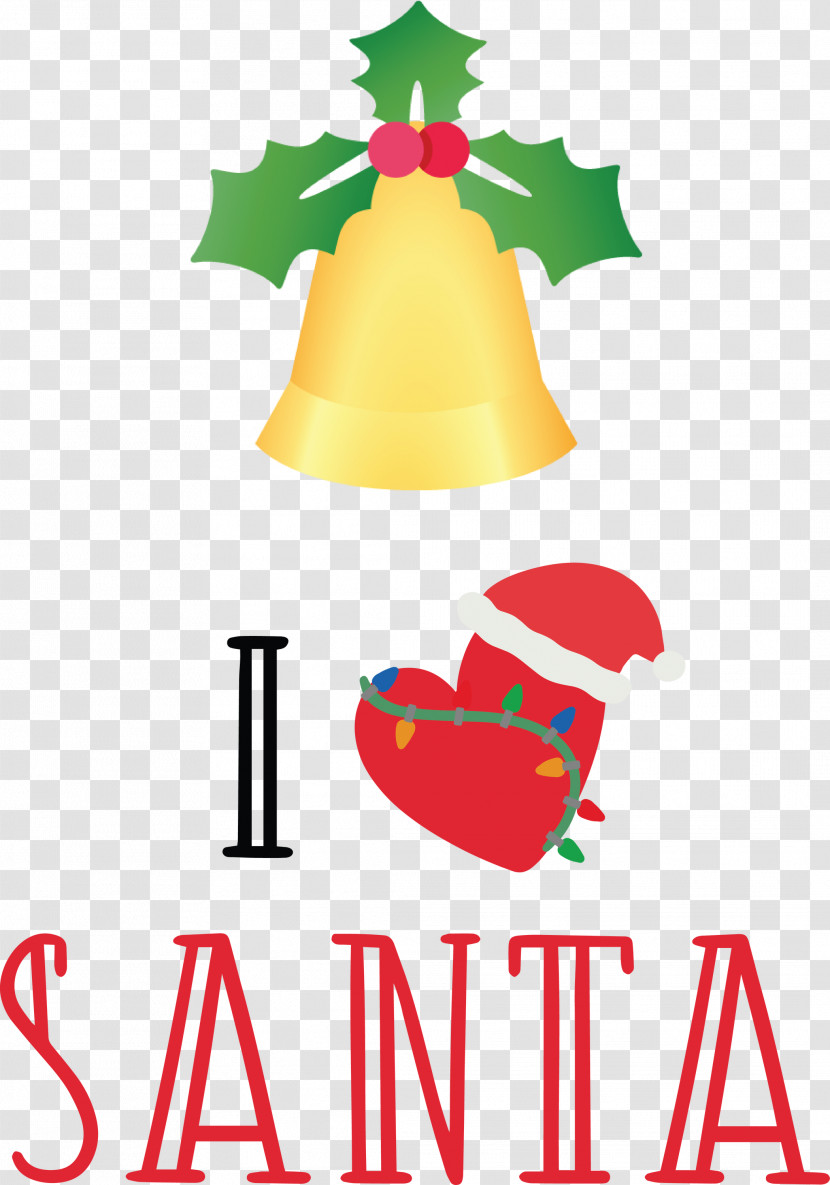 I Love Santa Santa Christmas Transparent PNG