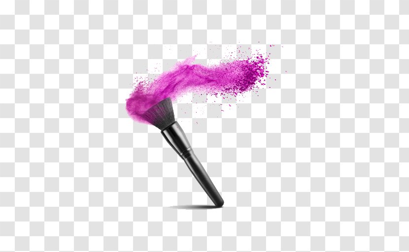 Makeup Brush Cosmetics Face Powder Stock Photography - Magenta - Purple Transparent PNG