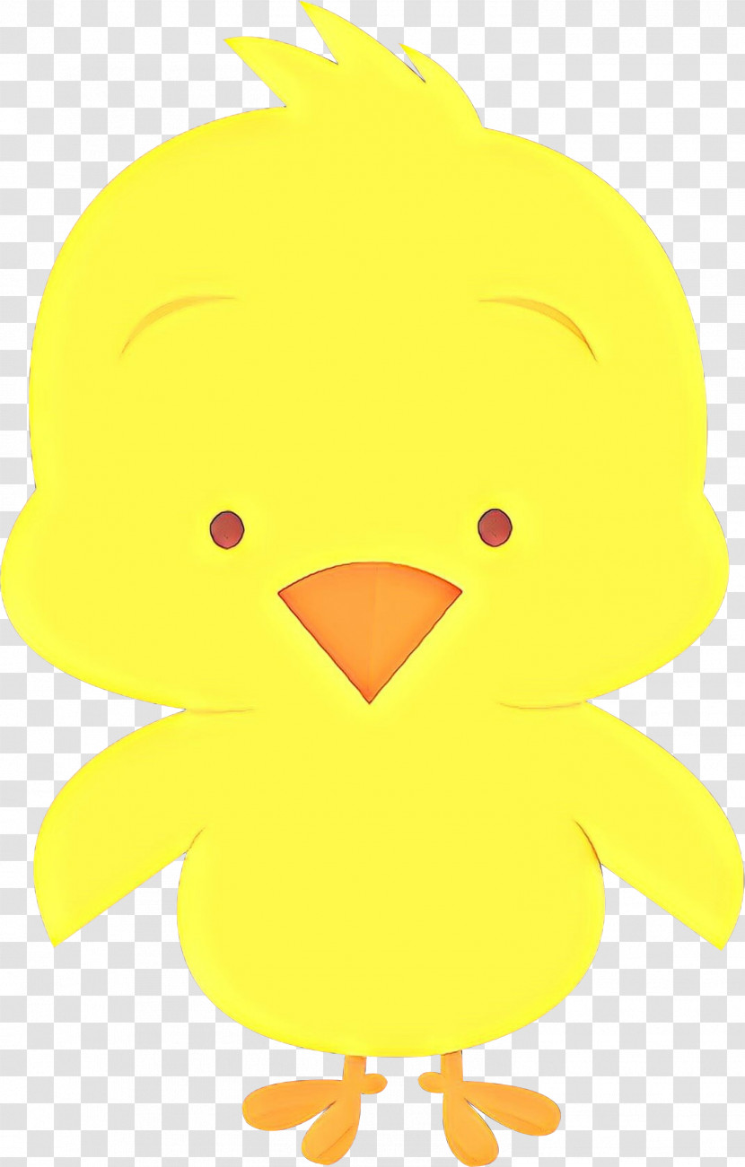 Yellow Cartoon Beak Bird Toy Transparent PNG