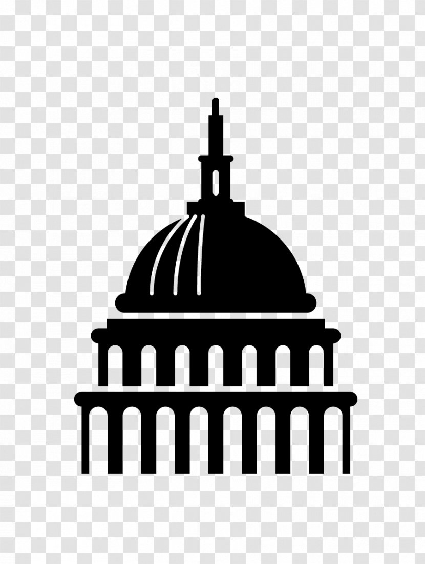 United States Capitol Dome Library Of Congress Building - Landmark Transparent PNG