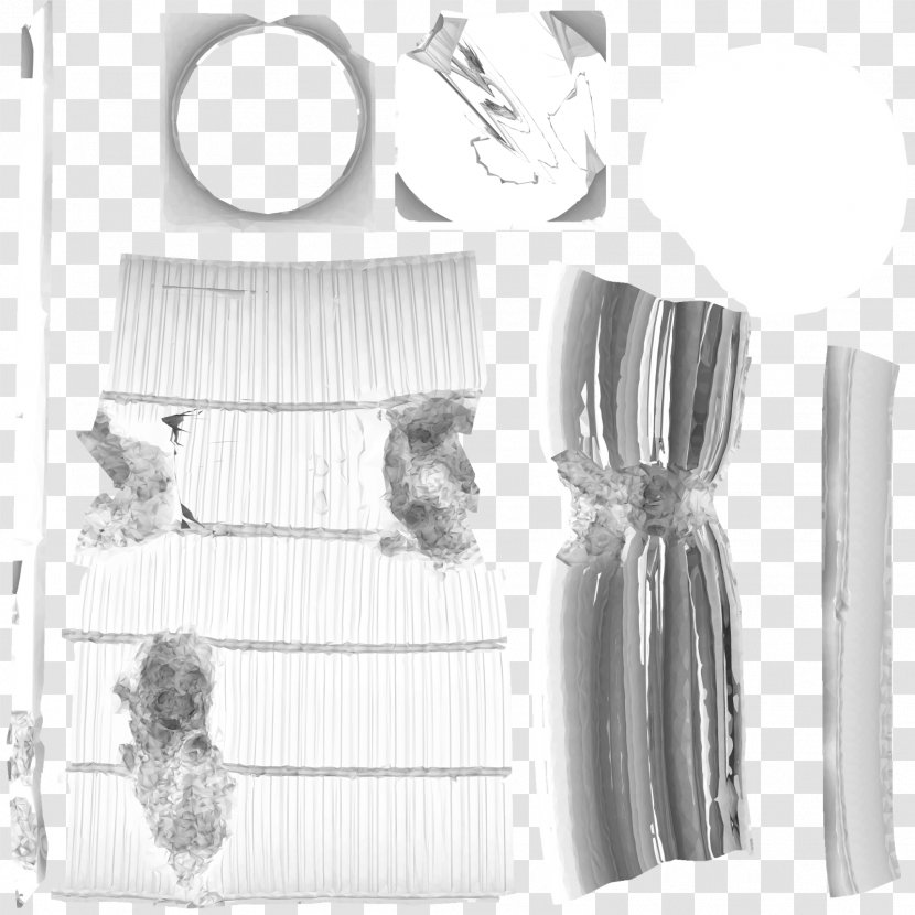 Dress Textile Clothes Hanger Pattern - White - Doric Columns Transparent PNG