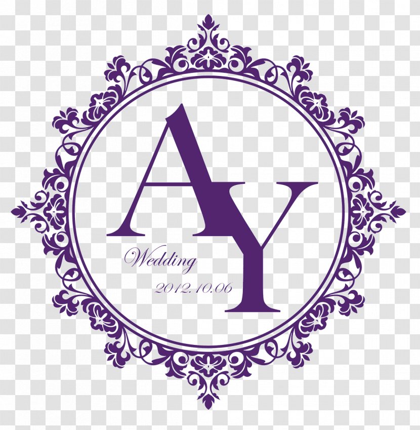 Wedding Invitation Logo - Monogram - Ay Transparent PNG