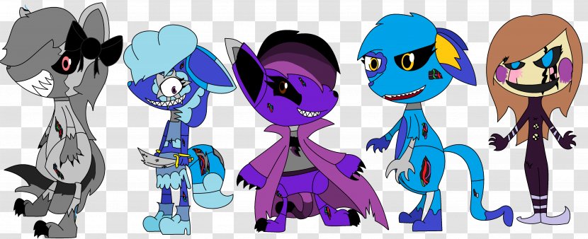 Five Nights At Freddy's Eevee Nightmare Animatronics Character - Tree - Purple Halo Transparent PNG