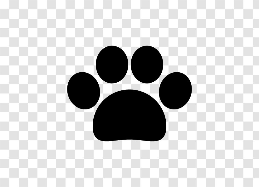 Dog Paw Cat Giant Panda - Black And White Transparent PNG