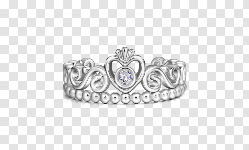 Ring Silver Crown Princess Headpiece Transparent PNG