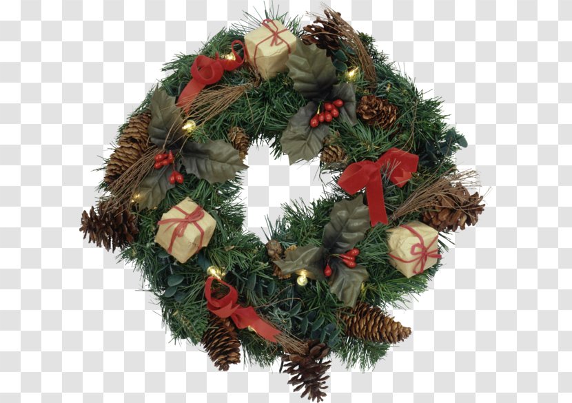 Christmas Ornament Day Wreath New Year Tree - Conifer Cone - Guirlanda Transparent PNG